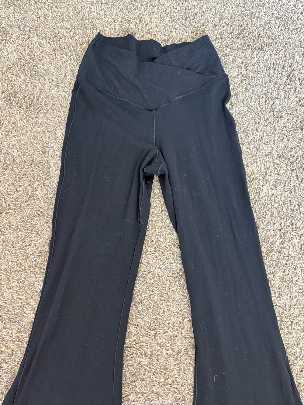 OFFLINE by Aerie Real Me Super Flare High Rise Crossover Leggings Black M - Picture 4 of 8